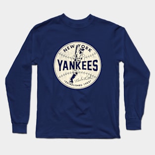 Babe Ruth Yankees by  Buck Tee Long Sleeve T-Shirt